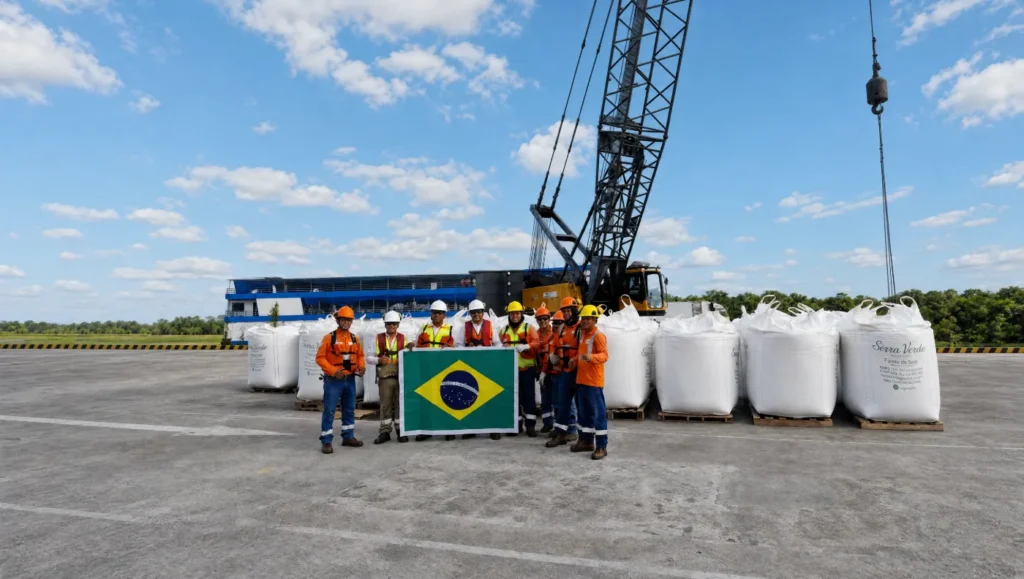 Equipo de COPAM con la carga del primer piloto internacional hacia Brasil